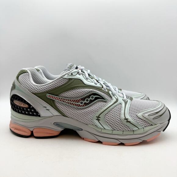 Saucony Mens ProGrid Triumph 4 Running Sneakers US 13 Grey Green Athletic NIB main image 7